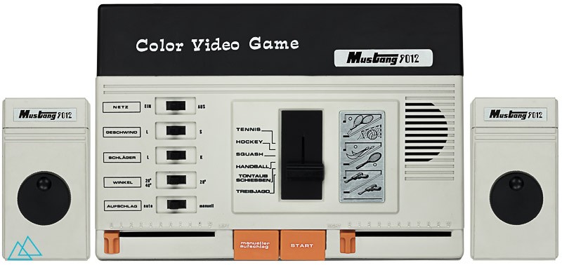 Top view dedicated video game console Mustang 9012 Color Video Game