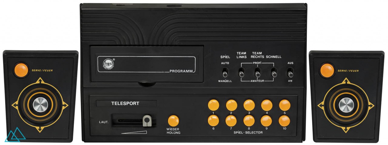 Top view video game console HGS Telesport