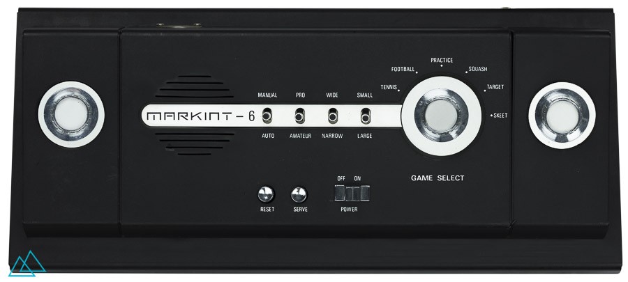 Top view dedicated video game console Markint 6